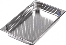 Перфорированная гастроёмкость HURAKAN GN-P 1/1-20 (530x325x20 мм) нерж. сталь