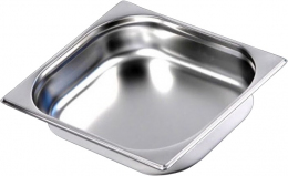 Гастроёмкость HURAKAN GN 2/3-65 (354x325x65 мм) нерж. сталь