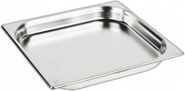 Гастроёмкость HURAKAN GN 2/3-40 (354x325x40 мм) нерж. сталь