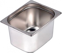 Гастроёмкость HURAKAN GN 1/2-200 (325x265x200 мм) нерж. сталь
