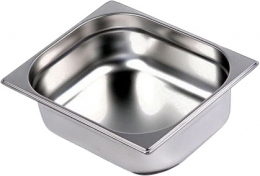 Гастроёмкость HURAKAN GN 1/2-100 (325x265x100 мм) нерж. сталь