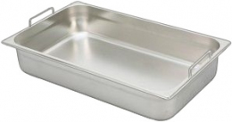 Гастроёмкость HURAKAN GN-H 1/2-65 (325x265x65 мм) с ручками, нерж. сталь