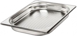 Перфорированная гастроёмкость HURAKAN GN-P 1/2-40 (325x265x40 мм) нерж.сталь