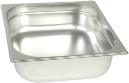 Гастроёмкость HURAKAN GN 2/3-150 (354x325x150 мм) нерж. сталь