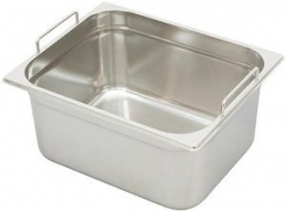 Гастроёмкость HURAKAN GN-H 1/3-150 (325x176x150 мм) с ручками, нерж. сталь
