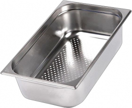 Перфорированная гастроёмкость HURAKAN GN-P 2/3-65 (325x353x65 мм) нерж. сталь