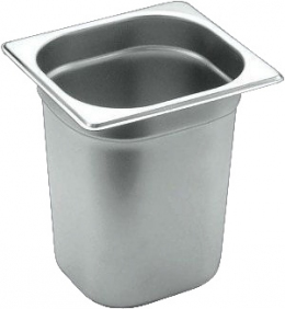 Гастроёмкость HURAKAN GN 1/6-200 (176x162x200 мм) нерж. сталь